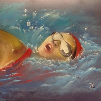Painting titled "Olympic" by Nathalie Aseeva, Original Artwork, Pastel