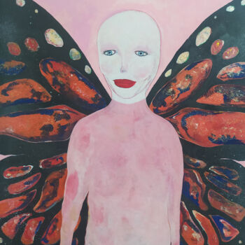 Painting titled "Androgynous" by Aseptic Void, Original Artwork, Acrylic