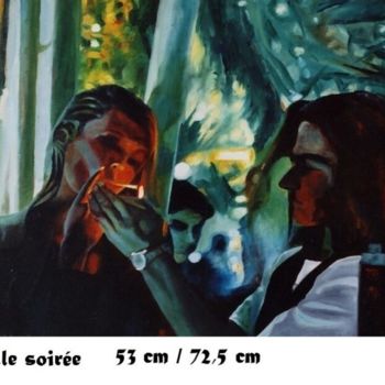 「BELLE SOIREE」というタイトルの絵画 Alain Serruyaによって, オリジナルのアートワーク