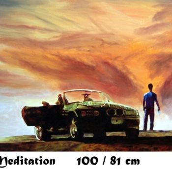 Malerei mit dem Titel "MEDITATION" von Alain Serruya, Original-Kunstwerk
