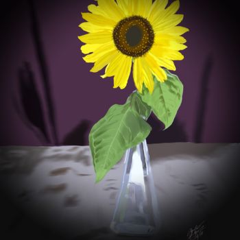 Digital Arts titled "Bright Sunflower" by Andre O. Smith "Dre", Original Artwork