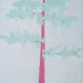 Картина под названием "Red Tree Portrait 2" - Ashot Kirakosyan, Подлинное произведение искусства