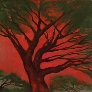 Painting titled "Venetian Tree" by Ashot Kirakosyan, Original Artwork