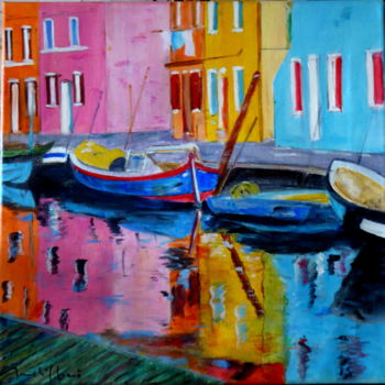 Pintura titulada "Burano" por Mich'L Barö, Obra de arte original