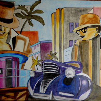 Painting titled "MIAMI 2018" by Mich'L Barö, Original Artwork, Other