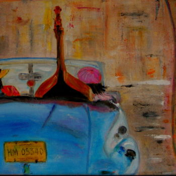 Painting titled "Music  a Cuba" by Mich'L Barö, Original Artwork