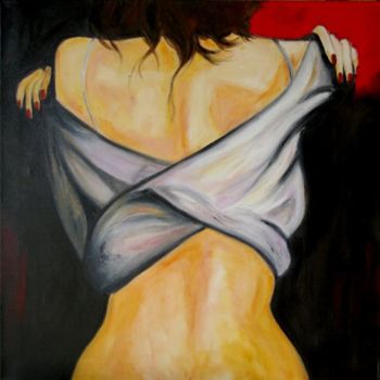 Painting titled "Femme 2" by Mich'L Barö, Original Artwork