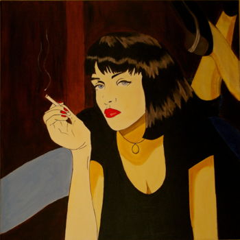 Painting titled "Pulp Fiction" by Mich'L Barö, Original Artwork