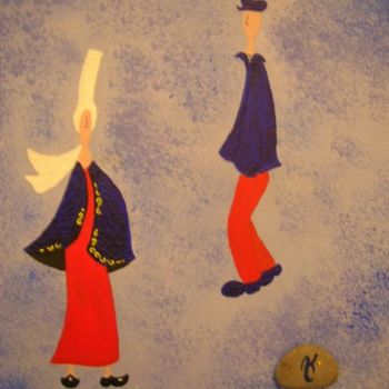 Картина под названием "d'après Laly - Bigo…" - Anne Sisun Kermarrec, Подлинное произведение искусства