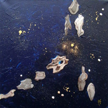 Malerei mit dem Titel "Cosmos" von Anne Sisun Kermarrec, Original-Kunstwerk