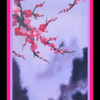 Dessin intitulée "Douce ambiance japo…" par Anne Sisun Kermarrec, Œuvre d'art originale