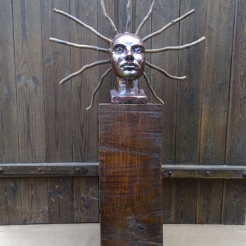 Sculpture titled "Sonne" by Askanier, Original Artwork, Clay