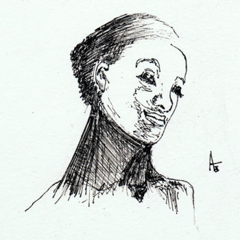 Zeichnungen mit dem Titel "Oh, please be my ba…" von Askew Mind, Original-Kunstwerk, Tinte