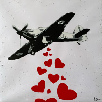 Peinture intitulée "Plane" par Asko, Œuvre d'art originale, Acrylique Monté sur Châssis en bois