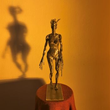 Sculptuur getiteld "Pandora's Path" door Aslan Selçuk Arık, Origineel Kunstwerk, Metalen