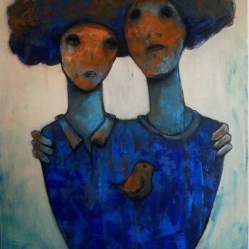 Painting titled "LOVE" by Aslan Ünsal, Original Artwork, Acrylic
