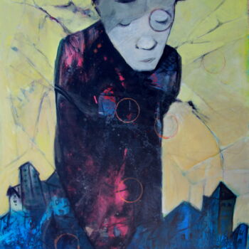 Pittura intitolato "UNTD-8" da Aslan Ünsal, Opera d'arte originale, Acrilico