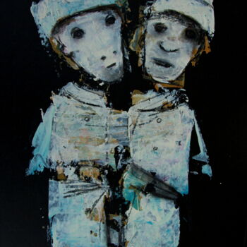 Malerei mit dem Titel "UNTD-15" von Aslan Ünsal, Original-Kunstwerk, Acryl