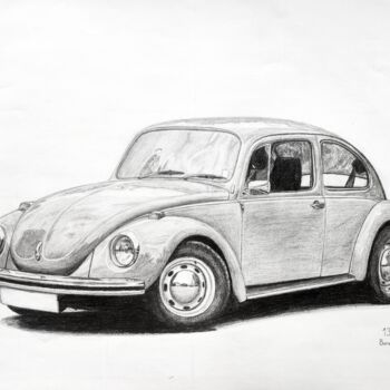 "Vw Beetle" başlıklı Resim Burak Aslan tarafından, Orijinal sanat, Karakalem