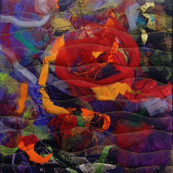 Arte textil titulada "Chaos 2.jpg" por Jean Pierre Avonts-Saint-Lager, Obra de arte original, Textiles