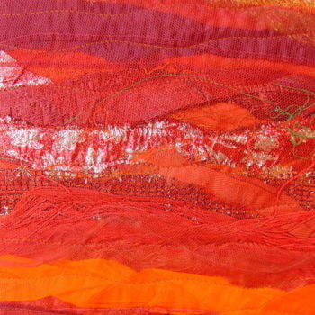 纺织艺术 标题为“Etoile filante.jpg” 由Jean Pierre Avonts-Saint-Lager, 原创艺术品, 纺织品