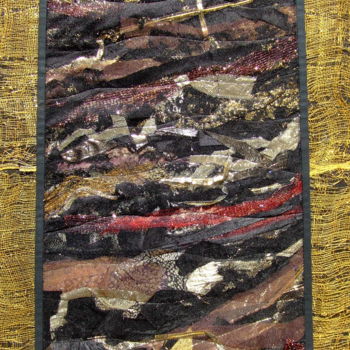 Textile Art με τίτλο "STRATES" από Jean Pierre Avonts-Saint-Lager, Αυθεντικά έργα τέχνης, Ύφασμα