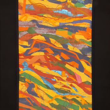 Arte textil titulada "AMALGAME" por Jean Pierre Avonts-Saint-Lager, Obra de arte original, Tela