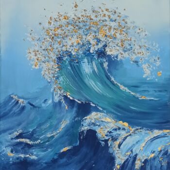 Peinture intitulée "Tides" par Asma ., Œuvre d'art originale, Acrylique