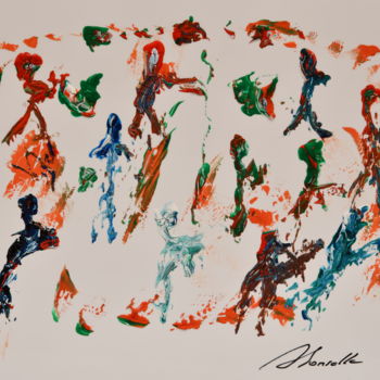 Peinture intitulée "Abstract Acrylic pa…" par Alfred Georg Sonsalla, Œuvre d'art originale, Acrylique