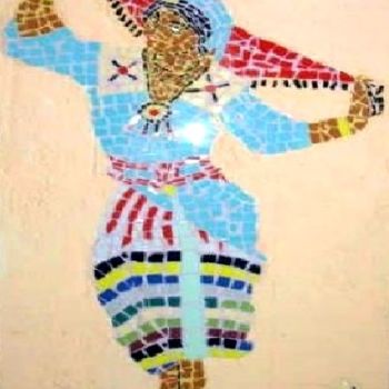 Handwerk mit dem Titel "Danseuse kabil" von Assad Merrouni, Original-Kunstwerk