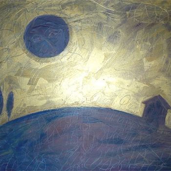 Painting titled "Eclipse" by Elena Asseeva, Original Artwork