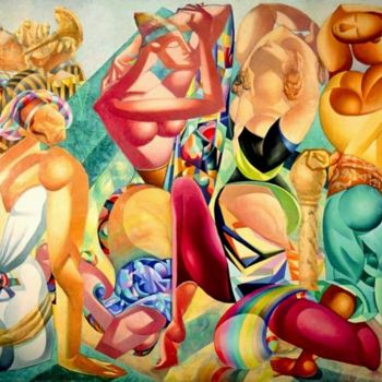 Pintura titulada "Fiesta" por Tsvetomir Assenov, Obra de arte original, Otro