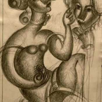 Desenho intitulada "Pencil drawing12" por Tsvetomir Assenov, Obras de arte originais
