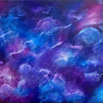 Картина под названием "Nebula" - Assia Bens, Подлинное произведение искусства, Акрил