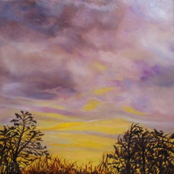 Peinture intitulée "Sunset" par Asya Ignatova, Œuvre d'art originale, Huile