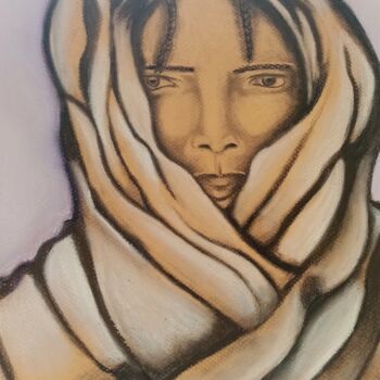 Drawing titled "HUMAIN" by Michelle Perrotte, Original Artwork, Pencil