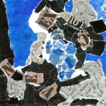 Collages intitulée "ex-loi-ven" par Marine Assoumov, Œuvre d'art originale