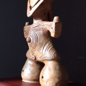 Sculpture titled "art Jomon" by Dan, Original Artwork, Terra cotta