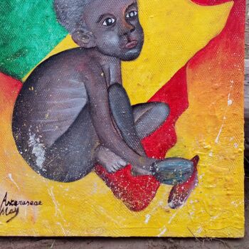Painting titled "Afrique continant e…" by Asteraseae May, Original Artwork, Collages