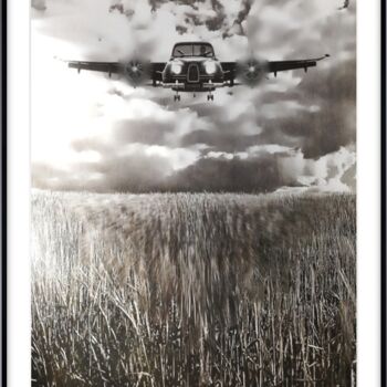 Digital Arts titled "FLY AND DRIVE, SWED…" by Astr, Original Artwork, Photo Montage Mounted on Other rigid panel