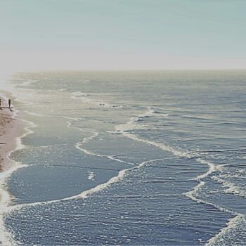 Photographie intitulée "A PLACE TO SEA • SE…" par Astr, Œuvre d'art originale, Photographie manipulée Monté sur Châssis en b…
