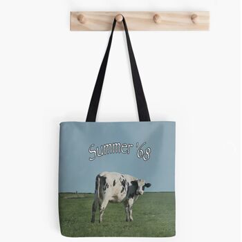 Arte tessile intitolato "TOTE BAG SUMMER '68…" da Astr, Opera d'arte originale, Tessuto