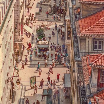 Photography titled "LISSABON PORTUGAL S…" by Astr, Original Artwork, Digital Photography Mounted on Wood Stretcher frame