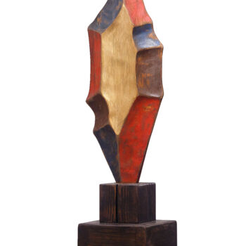 Sculpture intitulée "PHILOSOPHICAL STONE" par Astian Rey, Œuvre d'art originale, Bois