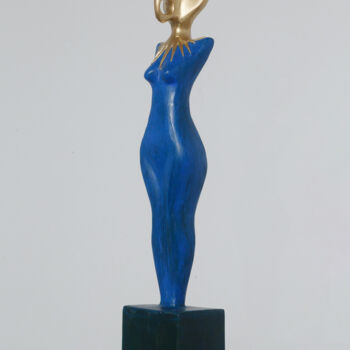 Скульптура под названием "SOLAR TOTEM" - Astian Rey, Подлинное произведение искусства, Дерево
