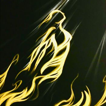 Malerei mit dem Titel "Siren" von Aston, Original-Kunstwerk, Acryl