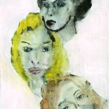 Schilderij getiteld "Trio 2005" door Stephen Morris, Origineel Kunstwerk