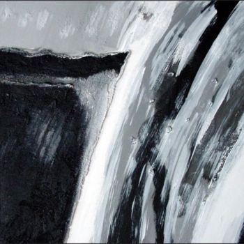 Painting titled "PRECIPICE" by Alain Oviste, Original Artwork