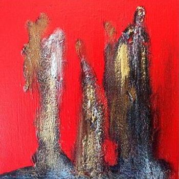 Painting titled "PRESENTATION" by Alain Oviste, Original Artwork, Oil