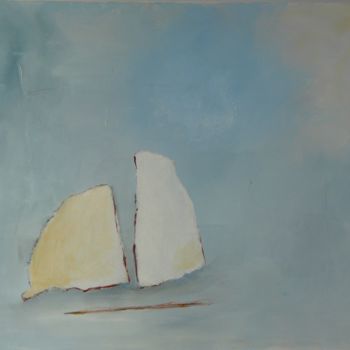 Painting titled "Voiles" by Astrid Desgrippes, Original Artwork